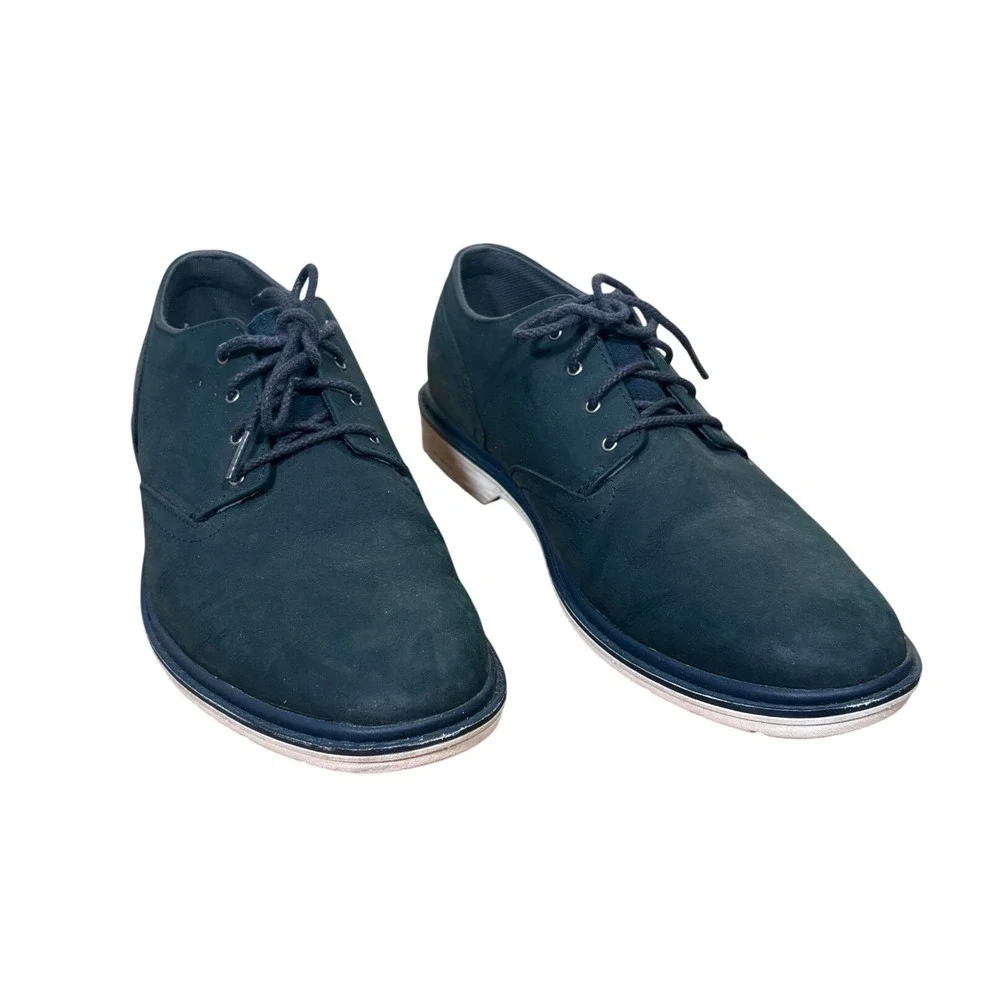 Timberland Hoverlite Sawyer Lane Blue Waterproof Leather Oxford Shoes Men's‎ 9.5